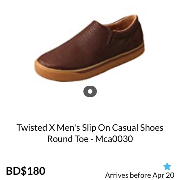 Twisted X Men's Slip-On Casual Sneakers - MCA0030 Brown Leather size 9M - Picture 11 of 11